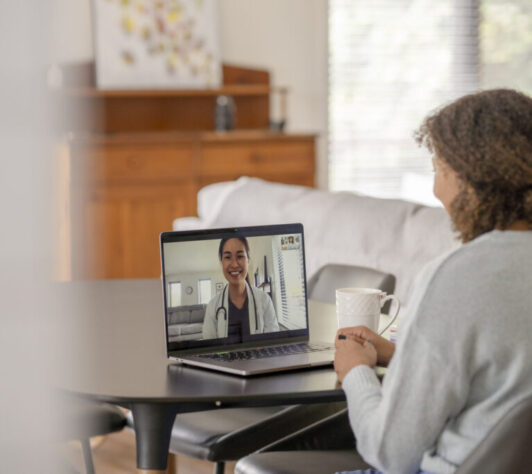 Patient Meeting Remotely with her Doctor